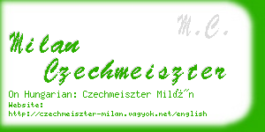 milan czechmeiszter business card